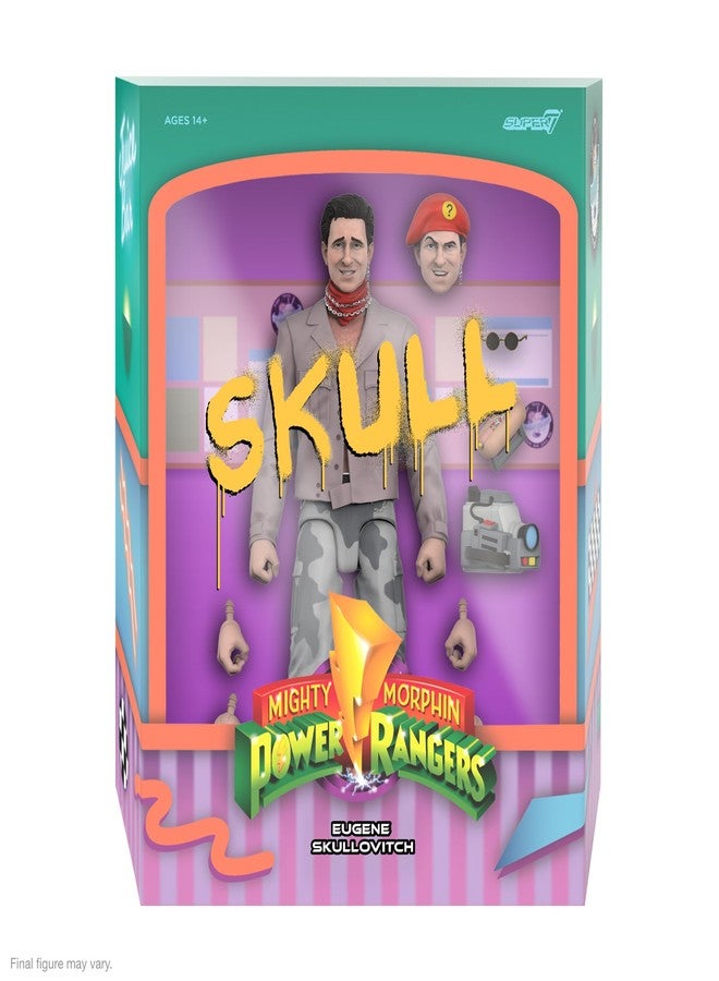Super7 ULTIMATES! Mighty Morphin Power Rangers Skull - 7" Power Rangers Action Figure with Accessories Classic TV Show Collectibles and Retro Toys - Image 2
